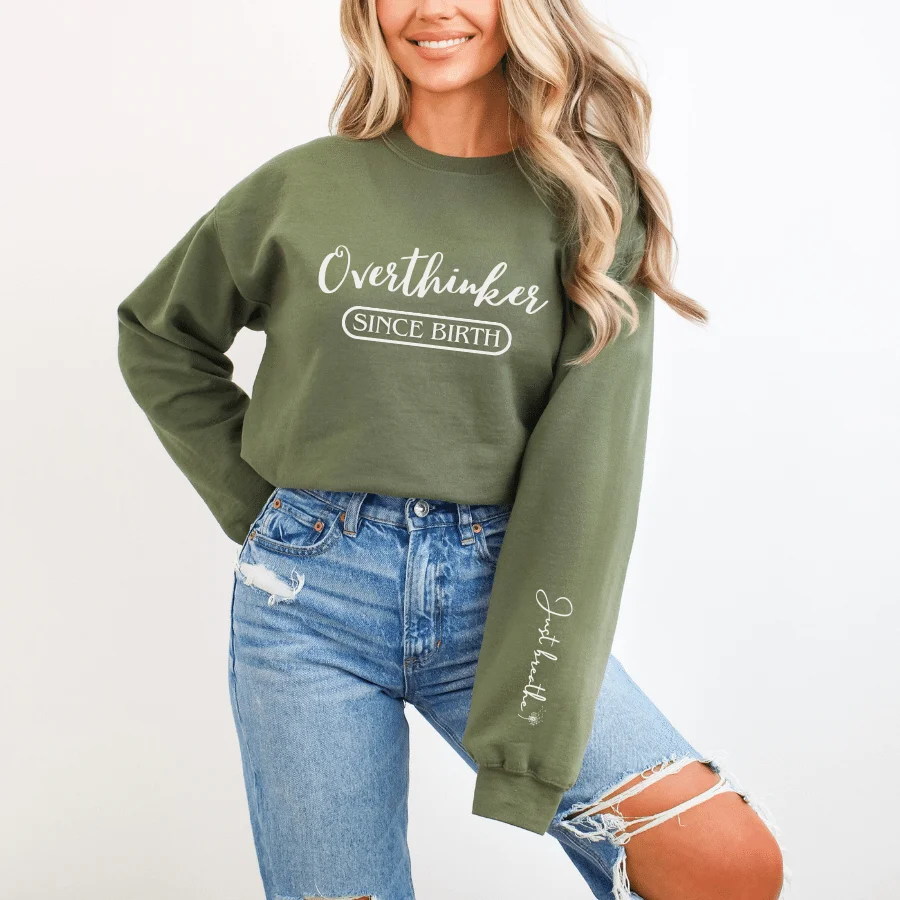 Overthinker (Since Birth) Heavy Blend™ Crewneck Sweatshirt