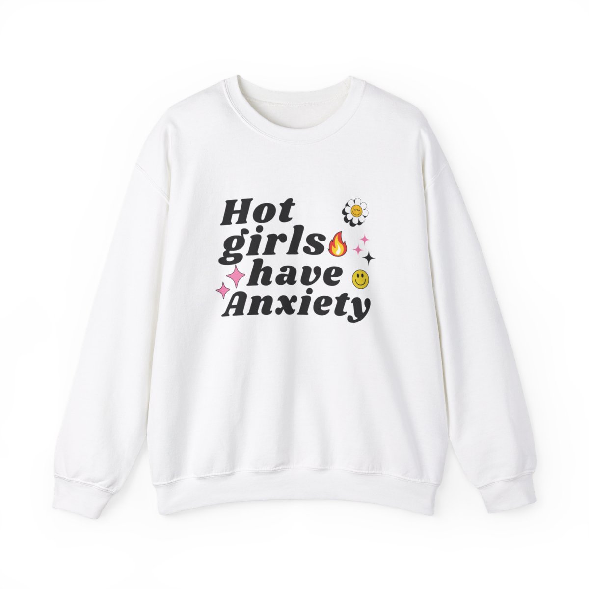 Hot Girl Anxiety Gear Heavy Blend™ Crewneck Sweatshirt